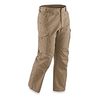 Guide Gear Canvas Cargo Pants for Men Relaxed Fit, Mens Work Pants for Construction, Utility, and Safety