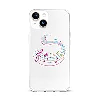 Colorful Music Note Compatible with iPhone 15 Phone Cases Anti-Scratch Shock-Resistant Protective Covers Unisex