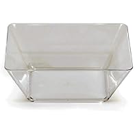 Creative Converting Square Plastic Bowl, One Size, Clear