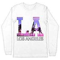 Cool Los Angeles Long Sleeve T-Shirt - Palm Tree T-Shirt - Trendy Long Sleeve Tee Shirt