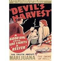 AD82 1950's Devils Harvest Marijuana Anti Drugs Film Movie Advertisement Poster - A3 (432 x 305mm) 16.5