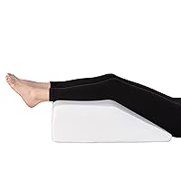 Asani Leg Elevation Pillow, Bed Wedge Pillow with a Cooling Memory Foam Top, Leg Pillow for Lower Back Pain, Circulation, Swelling, Snoring, Recovery, and Reading, Breathable and Washable Cover