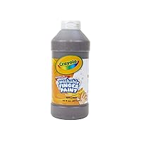 Crayola Washable Finger Paint - Brown (16 Oz), Toddler Paint for Arts & Crafts, Kids Classroom Supplies, Nontoxic & Easy To Clean