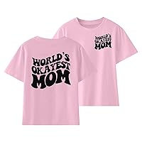 5t Girls Clothes Girls Cute Print Short Sleeves Tops Size 100 to 160 Mom Love T Shirt Daily Wear Tops Girls Volleyball Shirts