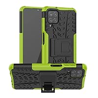 XYX Armor Case Compatible with Samsung A12 5G, Heavy Duty Full-Body Protective Shockproof Rugged Bumper Cover Built-in Kickstand for Galaxy A12 5G, Green