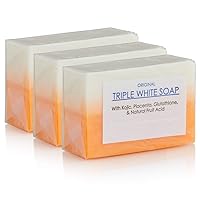 Kojic Acid, Placenta, & Glutathione Original Triple White Soap (3 Bars)