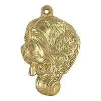 Exclusive Dog Necklace with Gold Plating 24ct - Handmade Masterpiece in an Elegant Case – Gold-Plated Dog Necklaces for Men and Women – Saint Bernard