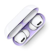 elago Dust Guard Compatible with AirPods Pro, AirPods Pro 2nd Generation - Dust-Proof Film, Ultra Slim, Luxurious Looking, Protect from Iron/Metal Shavings (1 Set, Purple) [US Patent Registered]