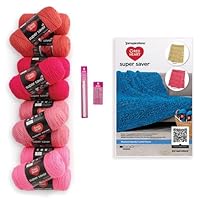 Red Heart Super Saver Kit, 198G, Hot Pink Colors