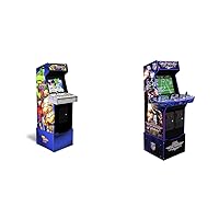 Arcade1UP Marvel VS Capcom II Arcade & NFL Blitz Legends Arcade Machine - 4 Player, 5-Foot Tall Full-Size Stand-up Game for Home with WiFi for Online Multiplayer, leaderboards, and a Light-up Marquee