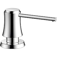hansgrohe3-inch Bath and Kitchen Sink Soap Dispenser Transitional in Chrome, 04796000