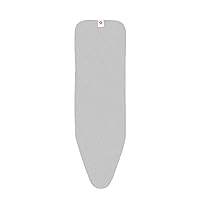 Size B (19 x 15 inches) Replacement Ironing Board Cover with Thick Foam & Felt Padding (Metallized) Easy-Fit, 100% Cotton