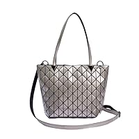 Yoney Geometric Crossbody Bag Handbags Shard Lattice Eco-Friendly Artificial Leather fashion geometric handbags for women