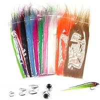 13packs Mix Color Long Fiber Fly Tying Materials Streamer Fly Tying Material