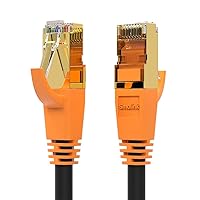 Cat 8 Ethernet Cable, 2 Pack 6ft RJ45 Connector with Gold Plated F/FTP Patch Cord, Gigabit Internet Network Cord, High Speed LAN Cable 40Gbps 2000Mhz for Router, Modem, Gaming, Xbox, POE, PS3, PS4