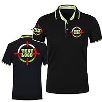 Add Your Own Text Image Picture Photo Design Men Polo Shirt Custom Man Work Shirt Personalized Shirt