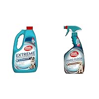 Simple Solution Extreme Pet Stain and Odor Remover | Enzymatic Cleaner & Hard Floor Pet Stain and Odor Remover | Dual Action Cleaner