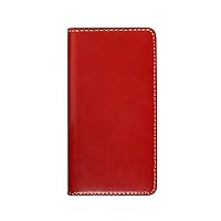 LB13526i65 iPhone Xs Max Case, Notebook Type, Genuine Leather, Tuscany Belly Red, 6.5 Inch iPhone Leather Cover, Wireless Charging Compatible