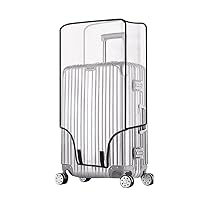 Clear Suitcase Cover - 20 24 26 28 30 Inch Waterproof PVC Suitcase Cover - Transparent Travel Suitcase Wrap - Protective Cover Case for Wheeled Luggage (26-Inch)