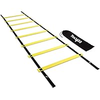 8-12 - 20 Rungs Agility Ladder Speed Training Equipment - Speed Ladder for Kids and Adults with Carrying Bag