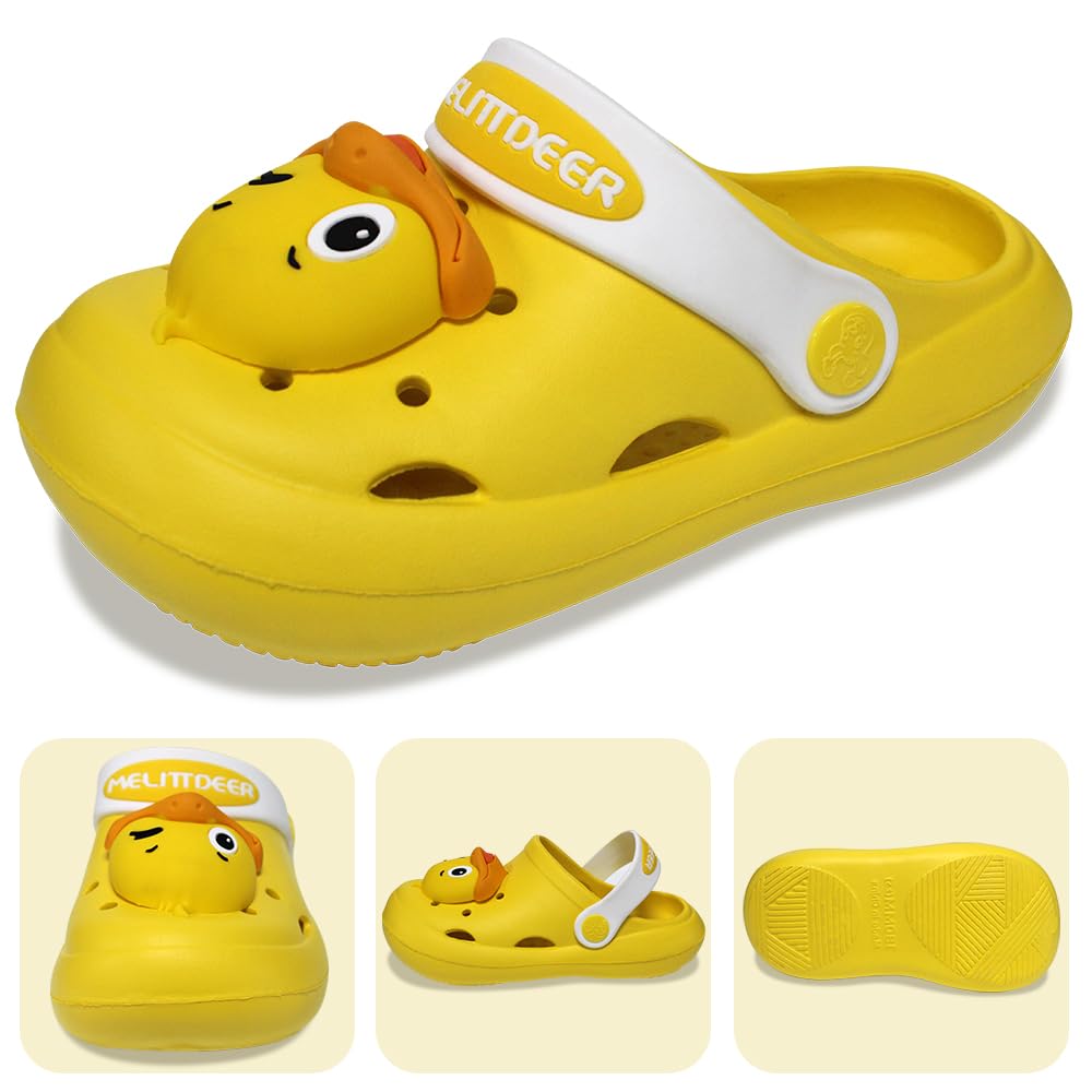 Kids Cute Caterpillar Clogs Garden Shoes Boys Girls Non-Slip Soft EVA Slides Slippers Indoor Outdoor Waterproof Children Water Shower Beach Pool Sandals