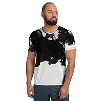 Men's Athletic T-Shirt Designer t Shirts Black and White t Shirts for Men Gym t Shirts for Men