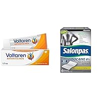 Arthritis Pain Gel and Salonpas Gel Patch Bundle for Arthritis, Back, Neck and Muscle Pain Relief