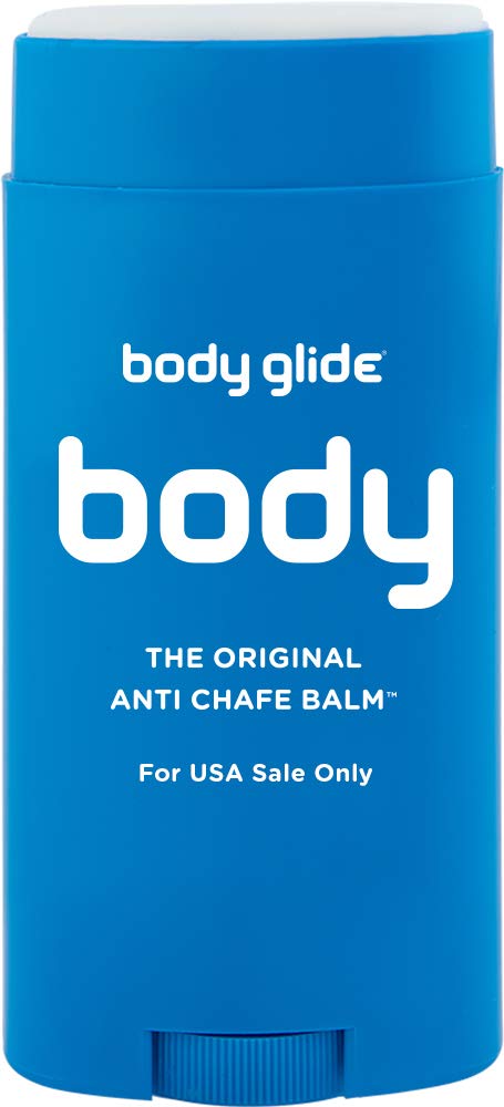 body glide Original Anti-Chafe Balm, 2.5oz & Body Glide For Her Anti Chafe Balm1.5oz: anti chafing stick with added emollients.