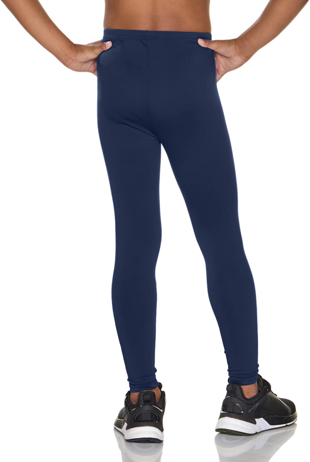TSLA 1 or 2 Pack Kid's & Boys & Girls Thermal Compression Pants, Athletic Sports Leggings & Running Tights Bottoms