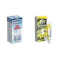 NeilMed Nasogel Spray (2 Pack) and Ayr Saline Nasal Gel Tube (1 Pack) - Nasal Irrigation and Moisturizing Bundles