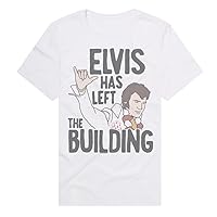 Popfunk Official Elvis Elvis Has Left The Building Adult Unisex Classic Ring-Spun T-Shirt