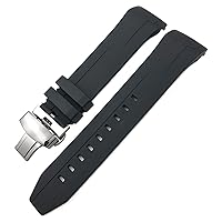 Rubber Silicone Watchband 22mm 21mm for Tissot T120417 Sea Star 1000 Series Orange Black Waterproof Diving Watch Strap