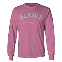 Vintage Retro Alaska State Gift Long Sleeve Men's