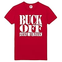 Buck Off Gone Huntin' Printed T-Shirt - Red - 4XLT