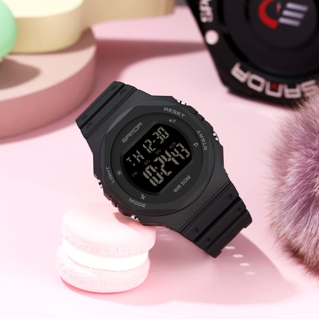 SEFWESRIG Watches for Women, Waterproof Digital Watch with Stopwatch Military Multifunctional Watch, Classic Outdoor LED Backlight Sports Watches
