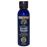 MusicNomad Silver Polish for Silver & Silver-Plated Instruments, 4 oz (MN701)