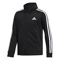 adidas Boys' Zip Front Iconic Tricot Jacket