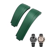 20mm 21mm Rubber Short Buckle Watchband Fit For Rolex Daytona Submariner Role OYSTERFLEX Yacht Master Small Wrist Silicone Strap