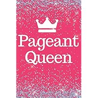 Pageant Queen: Pink Sparkly Pageant Queen 6x9inch Notebook/Planner. Great gift for Xmas, Birthday or Any Occasion for Girls, Teens and Women. Ideal stocking filler.
