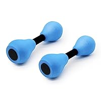 2 Pieces Water Dumbbells，Water Aerobic Exercise Foam Dumbbells Pool Resistance Swimming Training for Adults, Kids, and Beginners Water Fitness Exercises Equipment for Weight Loss（1 pair）