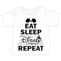 Eat Sleep Repeat Baby T-Shirt - Gift for Cartoon Lovers - Amazing Present