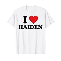 I Heart Haiden First Name I Love Personalized Stuff T-Shirt