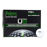 Ultimate Straight Premium Golf Balls | Hook and Slice Correction | Handicap Range 12+ | Perfect for Recreational Golfers | 1 Dozen (12-Balls) | 2pc Construction of Central Core and Outer Cover