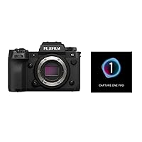 Fujifilm X-H2S Mirrorless Camera, Black with Capture One Pro Photo Editing Software