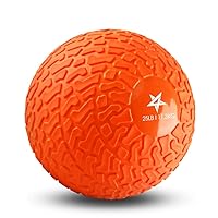Yes4All Upgraded Fitness Slam Medicine Ball 25lbs for Exercise, Strength, Power Workout | Workout Ball | Weighted Ball | Exercise Ball | Orange Beast