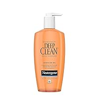 Neutrogena Deep Clean Daily Facial Cleanser with Beta Hydroxy Acid for Normal to Oily Skin, Alcohol-Free, Oil-Free & Non-Comedogenic, 6.7 fl. oz (Pack of 3)