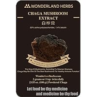 Chaga Mushroom Extract Powder, 50% polysaccharides, 1.4% Betulin, 3.53 Oz
