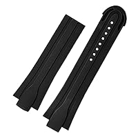 24mm*12mm Lug End Rubber Waterproof Watchband For Oris Wristband Silicone Band Stainless Steel Folding Clasp