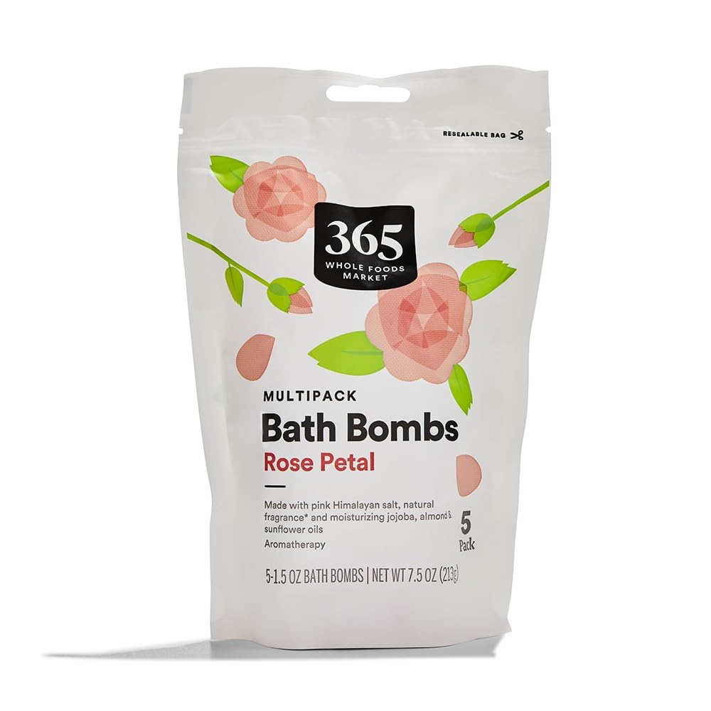 365 by Whole Foods Market, Bath Soak Rose Petal With Himalayan Salt, 5 Count