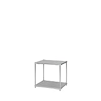 ILC PROFACE GSS2-6076 SUS304 Stainless Steel Free Rack, Width 29.9 x Depth 23.6 inches (60 cm), Height 27.6 inches (70 cm), 2 Tiers, 2 Tier